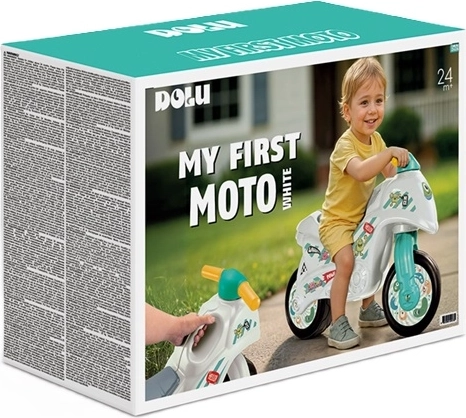 DOLU dječja guralica motor bijelo-zelena