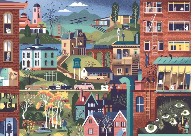 Puzzle Movie Masters: filmovi Alfreda Hitchcocka 1000 dijelova