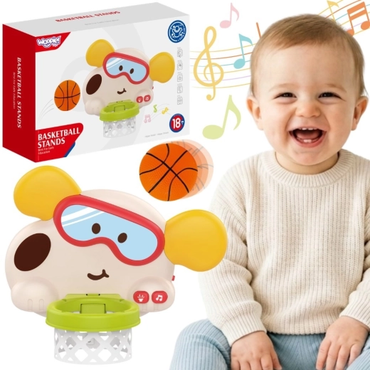 Woopie Baby interaktivni dječji koš za košarku – psić sa zvukovima