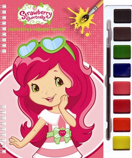 Akim bojanka s vodenim bojama Jagodica (Strawberry Shortcake)