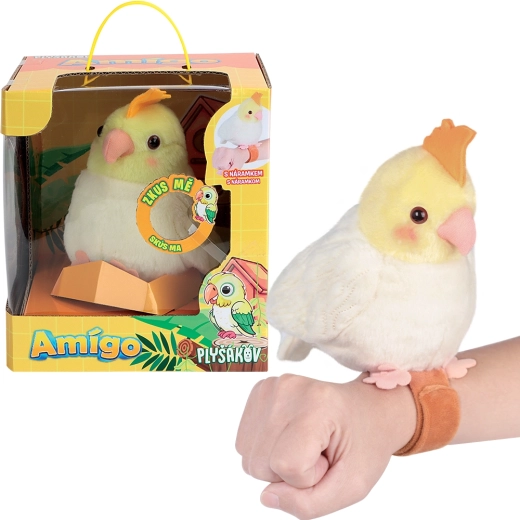 Plišani interaktivni papagaj Amigo