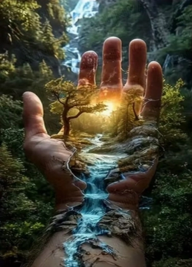 Norimpex diamond painting Earth in the Palm of Your Hand 30 × 40 cm - 1 piece