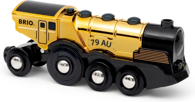 Brio World moćna zlatna akcijska lokomotiva na baterije