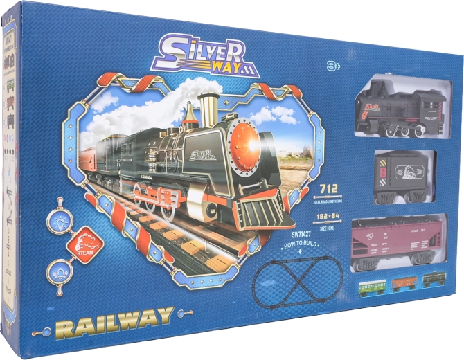 Retro Train Set with Smoke, Light and Sound