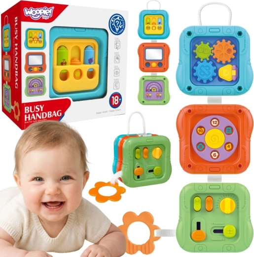 Senzorička manipulativna kocka 6u1 Woopie Baby