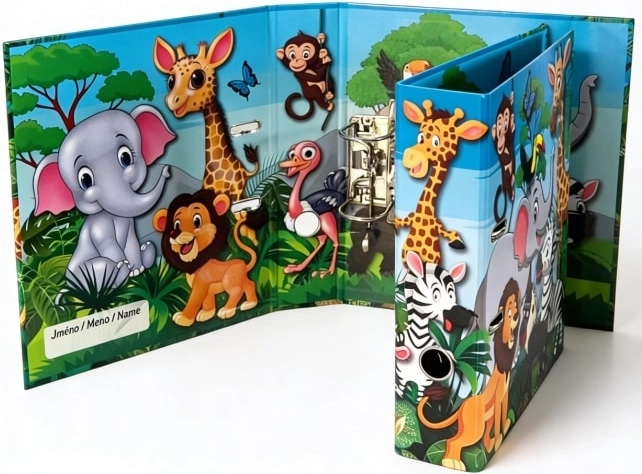 Designer Lever-Arch File A4 7.5 cm ZOO
