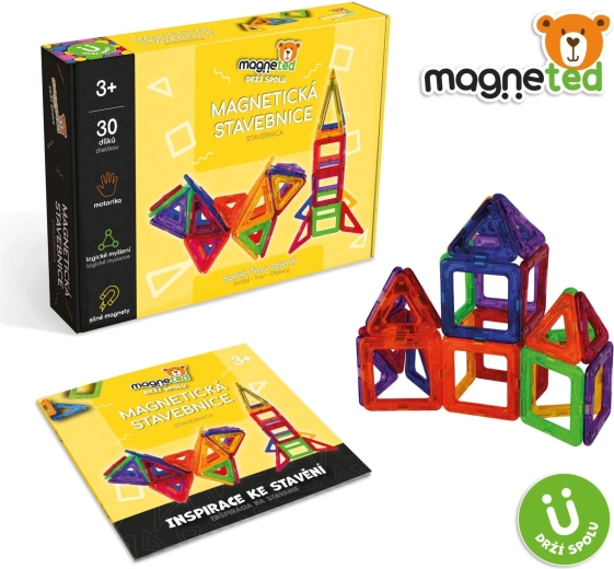 Magneted Magnetic Building Set, 30 Pieces