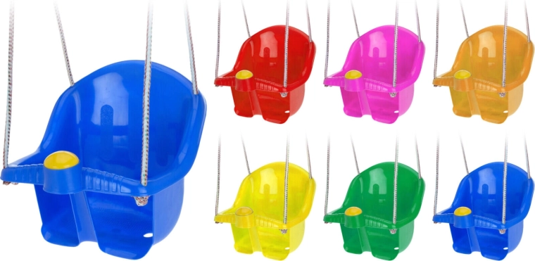 Dječja viseća ljuljačka s užetom – mix boja