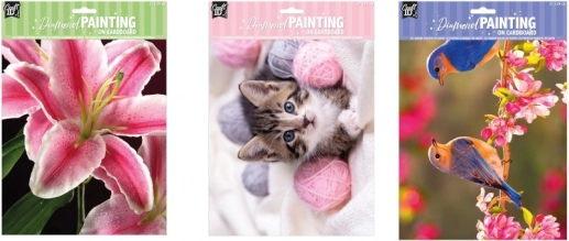 dijamantno slikanje na kartonu ptice 29 × 21 cm