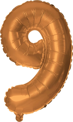 Folični balon broj 9 30 cm brončani TORO