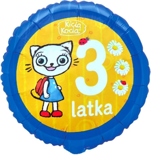 Folijski balon Kicia Kocia broj 3 (46 cm)