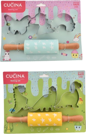 Dječji set za pečenje DINO (4 kom, 2 varijante)