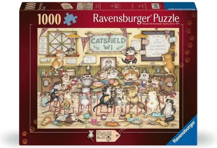 Ravensburger puzzle vintage br. 2: Mačji metež 1000 dijelova