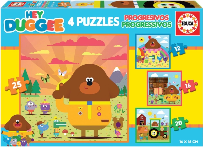 Educa puzzle Hey Duggee 4u1