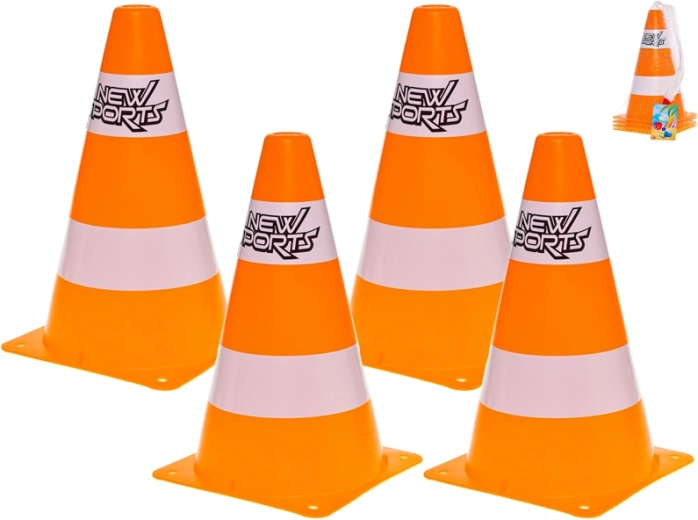 Set plastičnih prometnih čunjeva 24 cm (4 kom)