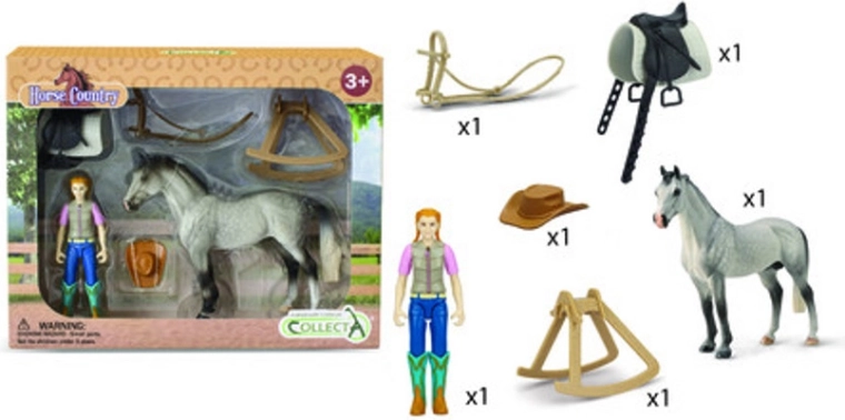 Rider with Horse and Accessories