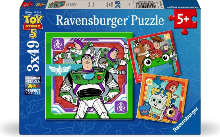 Ravensburger puzzle Toy Story: Priča o igračkama 5 (3x49 dijelova)