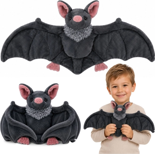 Plišana šišmiš s rasklopivim krilima 57 cm