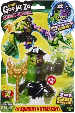 Goo Jit Zu Smash Strikers Stretchy Squishy Figure Rock Jaw