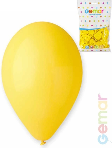 Gemar pastelno žuti balon na napuhavanje 26 cm - 1 komad
