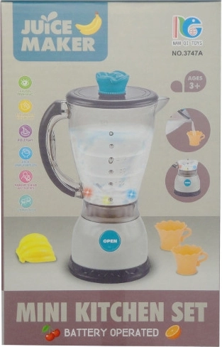 Children's battery-powered kitchen mixer with accessories