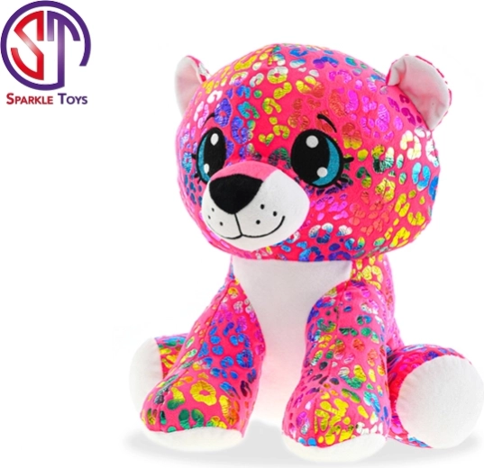 Plišani leopard Rainbow Star Sparkle 24 cm sjedeći