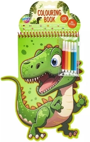 Bojanke s dinosaurima (20 listova) s flomasterima