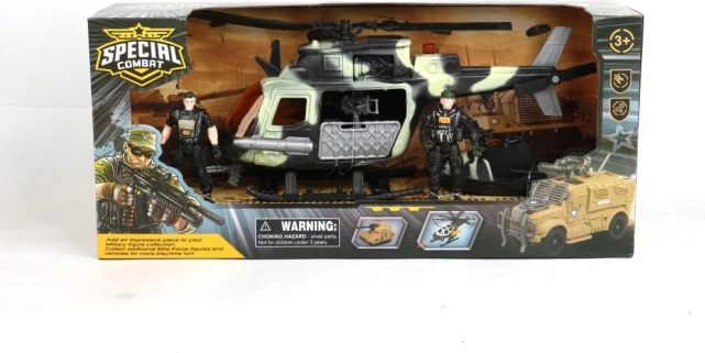 Vojni helikopter s pretincom za pohranu