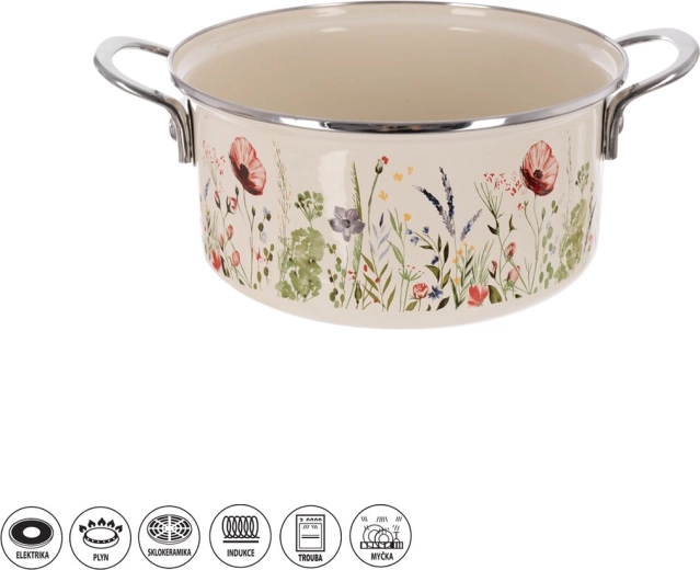 Emajlirani lonac MÁK s rubom 3 l