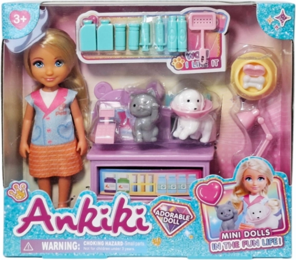 Veterinarian Doll Playset with Animals and Accessories