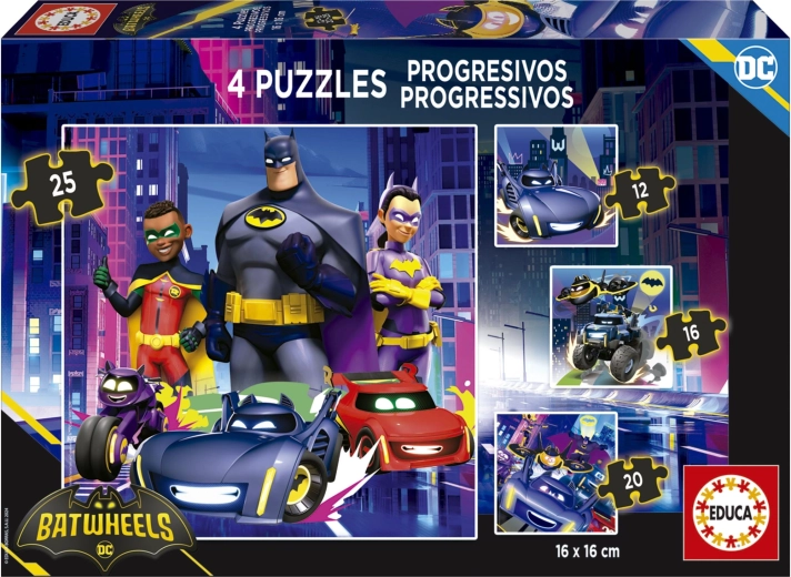 Educa puzzle Batwheels 4u1