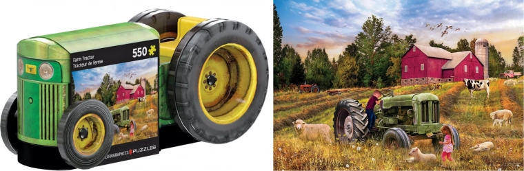 EUROGRAPHICS Puzzle u limenoj kutiji Stari traktor 550 dijelova