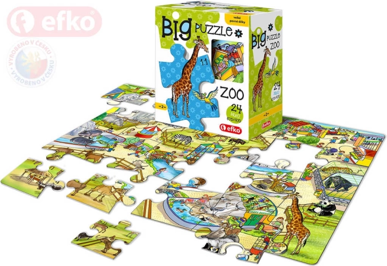 EFKO Baby Puzzle BIG u ZOO-u – veliki dijelovi, 24 dijela - 1 komad