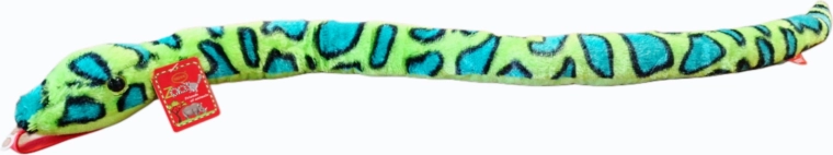 Zeleni plišani zmija 100 cm