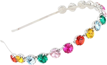 Ružičasta traka za kosu s draguljima za djevojčice