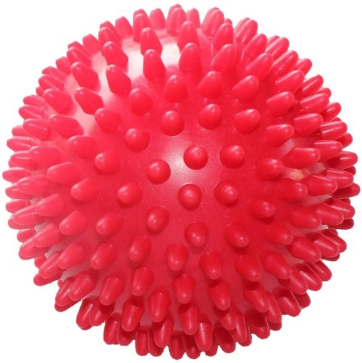 Merco soft masažna loptica ježek 9 cm crvena - 1 komad