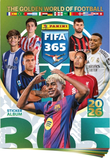 Panini FIFA 365 2025/2026 collectible sticker album + sticker sheet