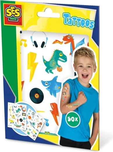 Dječje metalik tetovaže 50 kom