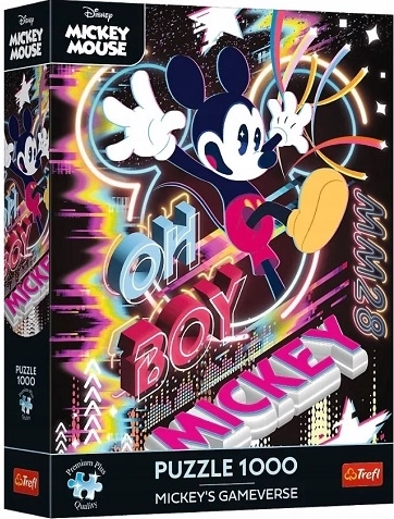 Puzzle Premium Plus Disney Mickey Mouse – Virtualni svijet 1000 dijelova - 1 kom