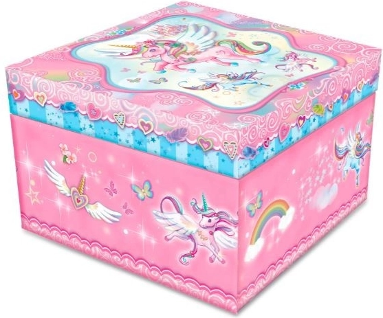 Pomična škrinjica za nakit s jednorogom