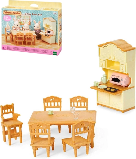 Sylvanian Families blagovaonica sa stolom, stolicama i kredencem