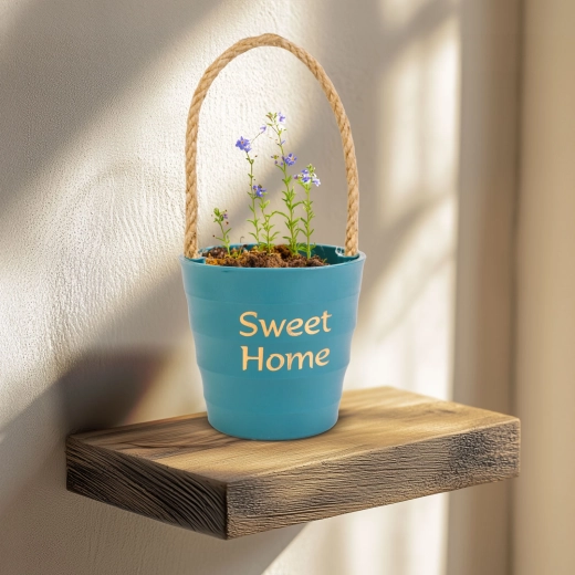 Decorative planter with rope 9 × 8 cm - 1 piece