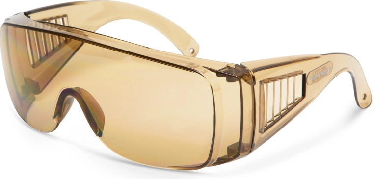 Amber protective glasses with UV filter