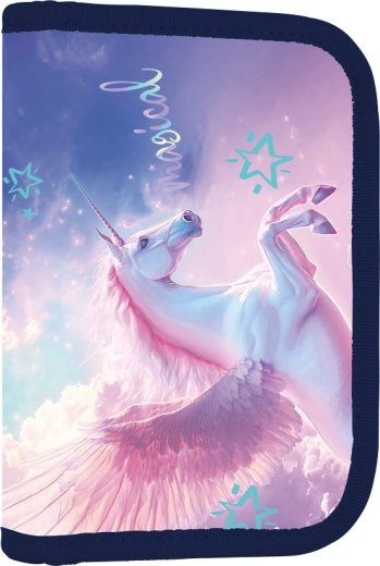 Jednokatnica školska pernica s 2 preklopke Pegas