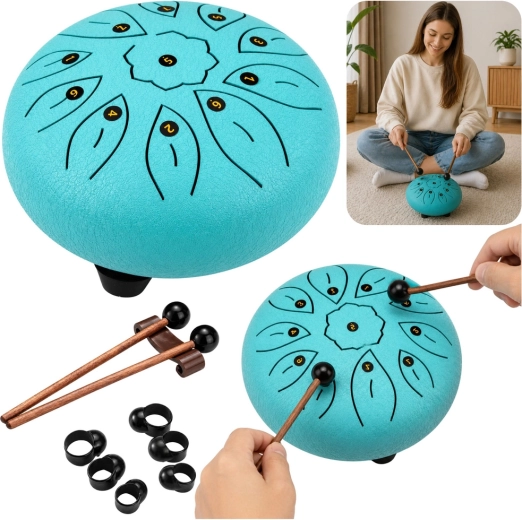 Čelični jezičasti bubanj s 11 tonova za meditaciju, jogu i muzikoterapiju
