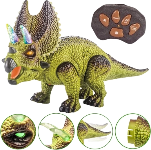Woopie daljinski upravljani robotski dinosaurus Triceratops