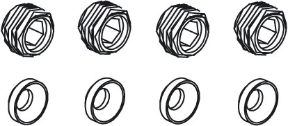 Set of ball stud nuts for Voltage, Major, Tiger, Hoolk and Infect-Liquid