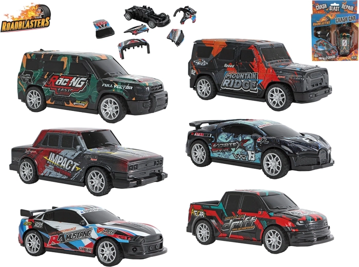 Razbijački autić Roadblasters na potez (pull-back) 13 cm