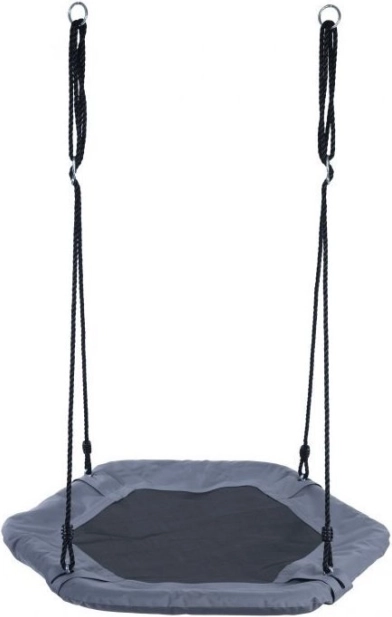 ECOTOYS šesterokutna ljuljačka „roda gnijezdo” siva