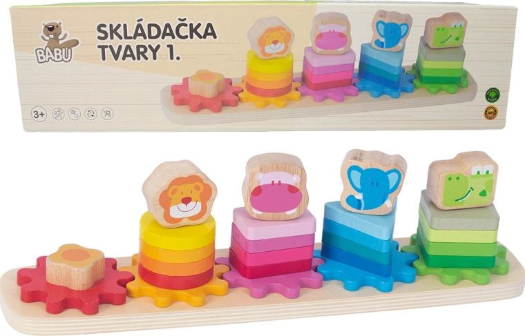 Babu drvena slagalica životinjice